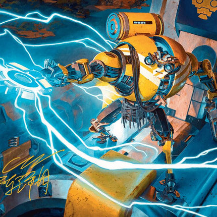 Mendicant Core, Guidelight Art Card (12/54) (Gold-Stamped Signature) [Aetherdrift Art Series]