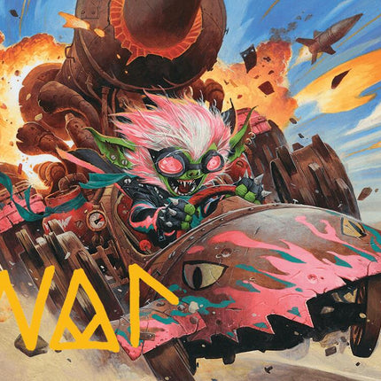 Redshift, Rocketeer Chief Art Card (Gold-Stamped Signature) [Aetherdrift Art Series]
