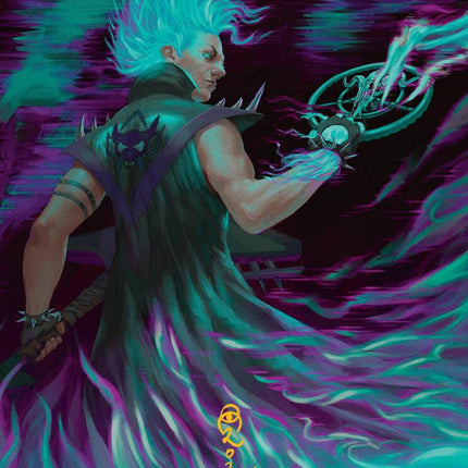 Winter, Cursed Rider Art Card (Gold-Stamped Signature) [Aetherdrift Art Series]
