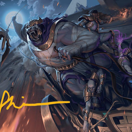 Zahur, Glory's Past Art Card (Gold-Stamped Signature) [Aetherdrift Art Series]