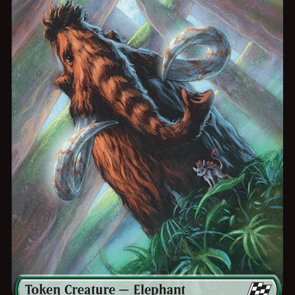 Elephant // Zombie (0003) Double-Sided Token [Aetherdrift Tokens]