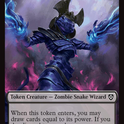 Champion of Wits // Zombie (0003) Double-Sided Token [Aetherdrift Commander Tokens]