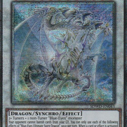 Blue-Eyes Ultimate Spirit Dragon (Quarter Century Secret Rare) [SDWD-EN043] Quarter Century Secret Rare