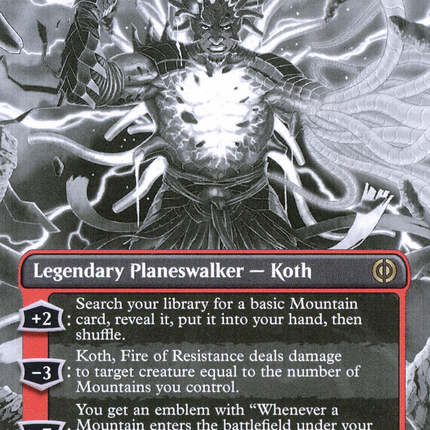 Koth, Fire of Resistance (Borderless Manga) [Phyrexia: All Will Be One]