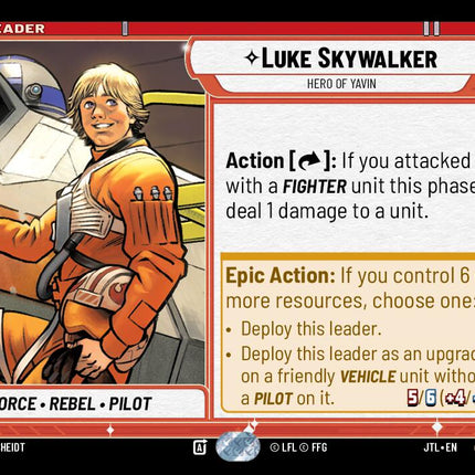 Luke Skywalker - Hero of Yavin (012/262) (012/257) [Jump to Lightspeed]