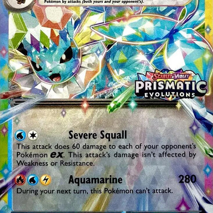 Vaporeon ex (023/131) (Prismatic Evolutions Stamp) [Scarlet & Violet: Prismatic Evolutions]
