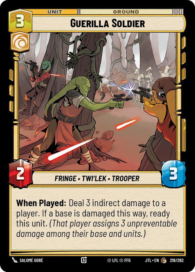 Guerilla Soldier (218/262) (218/257) [Jump to Lightspeed]