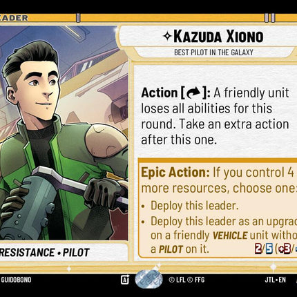 Kazuda Xiono - Best Pilot in the Galaxy (018/262) (018/257) [Jump to Lightspeed]