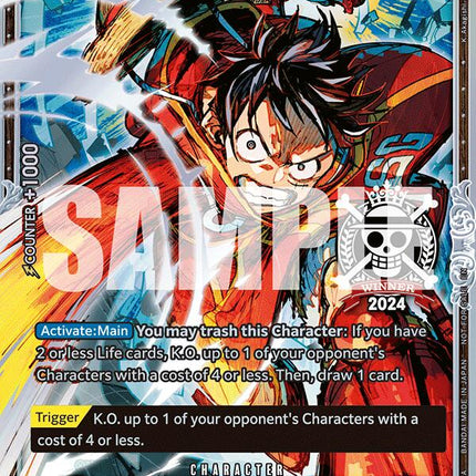 Monkey.D.Luffy (Championship 2024 World Final 2nd Place) [One Piece Promotion Cards]
