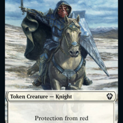 Zombie Knight // Knight Double-Sided Token [Dominaria United Commander Tokens]