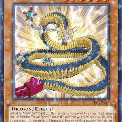 Linkbelt Wall Dragon [SP18-EN027] Starfoil Rare