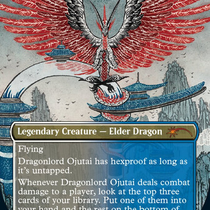 Dragonlord Ojutai (Borderless) [Secret Lair Countdown Kit]