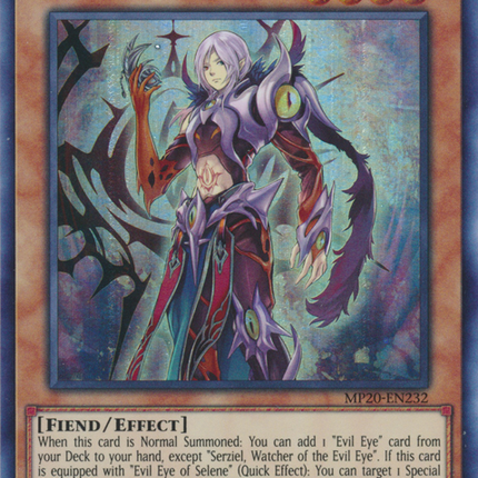 Serziel, Watcher of the Evil Eye [MP20-EN232] Ultra Rare