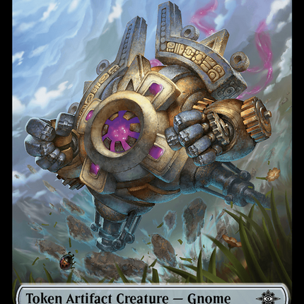 Gnome // Dinosaur (0009) Double-Sided Token [The Lost Caverns of Ixalan Tokens]