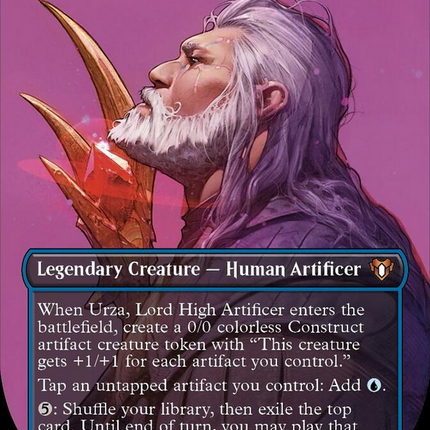 Urza, Lord High Artificer (Borderless Textured Foil Frame Break) [Commander Masters]