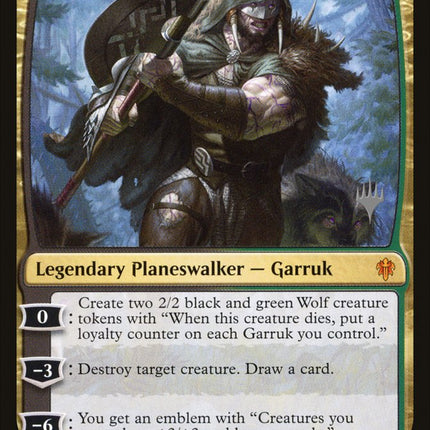 Garruk, Cursed Huntsman (Promo Pack) [Throne of Eldraine Promos]