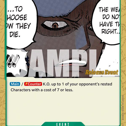 The Weak Do Not Have the Right to Choose How They Die [Royal Blood Release Event Cards]