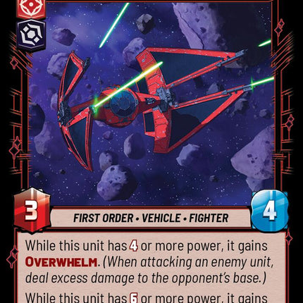 Vonreg's TIE Interceptor - Ace of the First Order (137/262) (137/262) [Jump to Lightspeed]