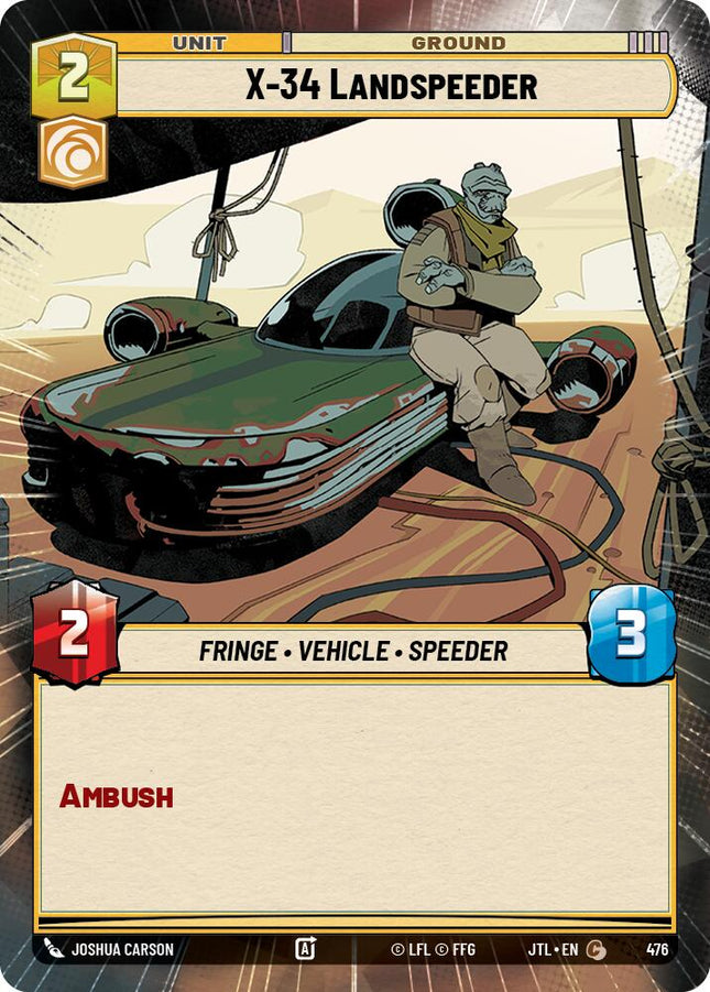 X-34 Landspeeder (476) (Hyperspace) (476) [Jump to Lightspeed]