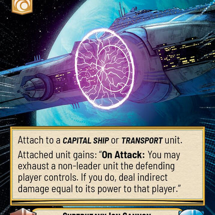 Superheavy Ion Cannon (489) (Hyperspace) (489) [Jump to Lightspeed]