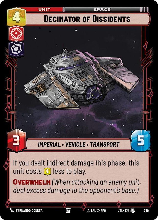 Decimator of Dissidents (636) (636) [Jump to Lightspeed]