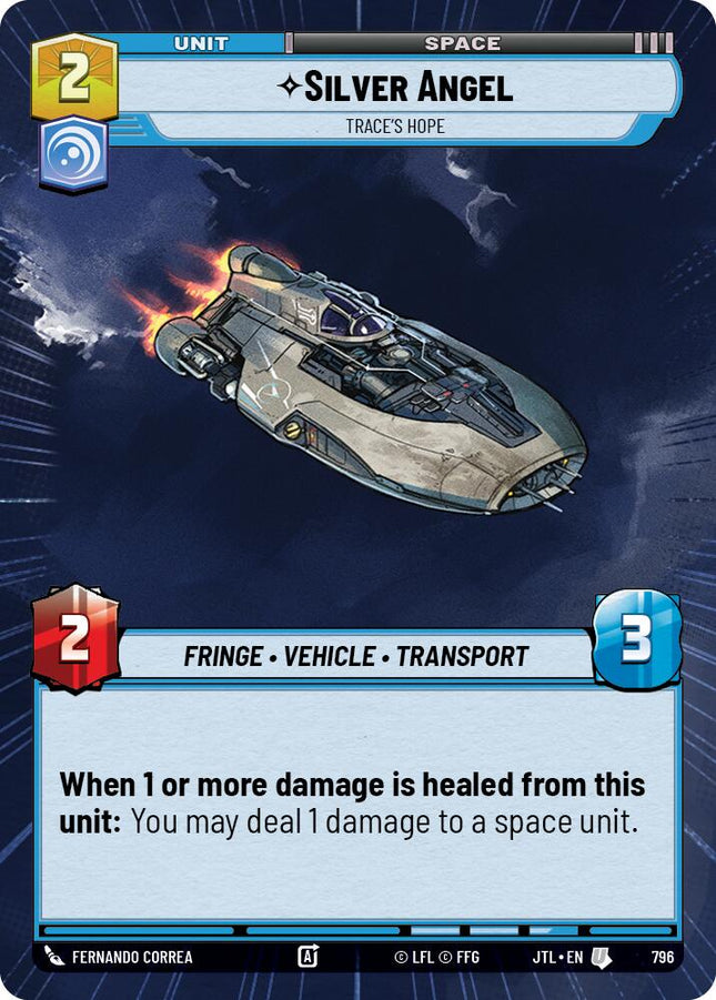 Silver Angel - Trace's Hope (796) (Hyperspace Foil) (796) [Jump to Lightspeed]