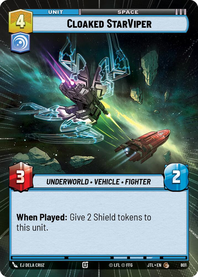 Cloaked StarViper (801) (Hyperspace Foil) (801) [Jump to Lightspeed]