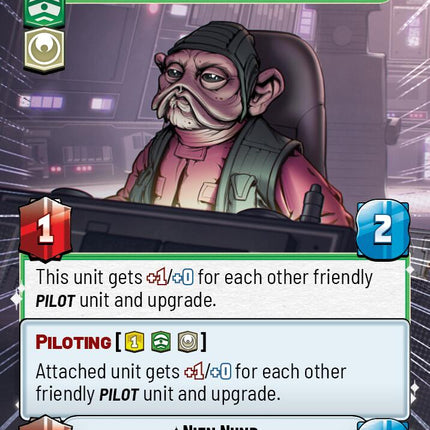 Nien Nunb - Loyal Co-Pilot (827) (Hyperspace Foil) (827) [Jump to Lightspeed]