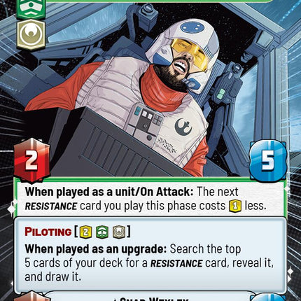 Snap Wexley - Resistance Recon Flier (832) (Hyperspace Foil) (832) [Jump to Lightspeed]