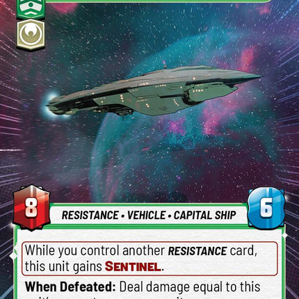 Raddus - Holdo's Final Command (838) (Hyperspace Foil) (838) [Jump to Lightspeed]