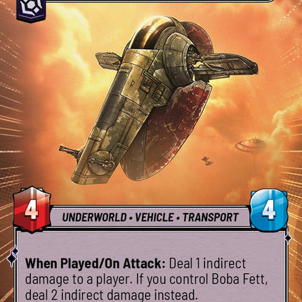 Fett's Firespray - Feared Silhouette (974) (Hyperspace Foil) (974) [Jump to Lightspeed]