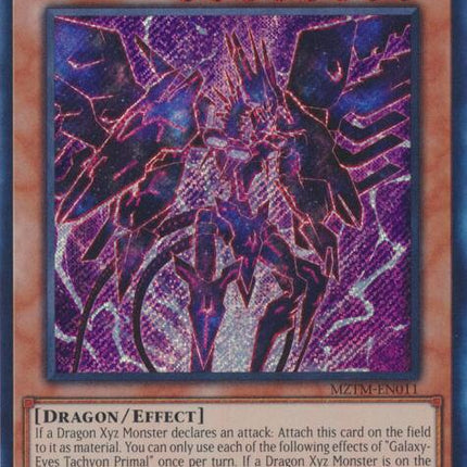Galaxy-Eyes Tachyon Primal [MZTM-EN011] Secret Rare