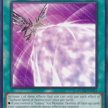 Tachyon Spiral of Destruction [MZTM-EN015] Rare
