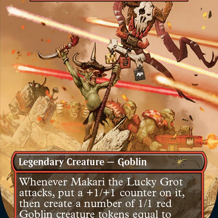 Makari the Lucky Grot - Krenko, Tin Street Kingpin (Borderless) [Secret Lair Drop Series]