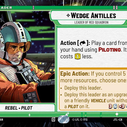 Wedge Antilles - Leader of Red Squadron (270) (Hyperspace) (270) [Jump to Lightspeed]