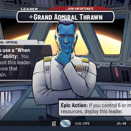 Grand Admiral Thrawn - ...How Unfortunate (998) (Showcase) (998) [Jump to Lightspeed]