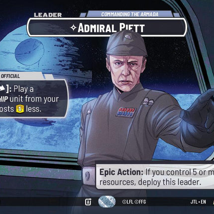 Admiral Piett - Commanding the Armada (1001) (Showcase) (1001) [Jump to Lightspeed]