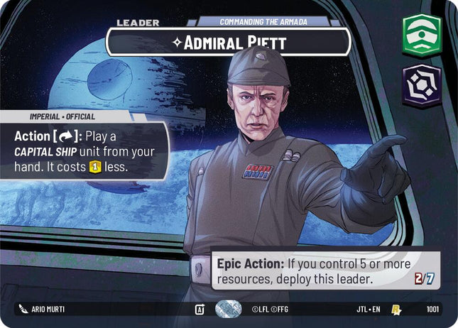 Admiral Piett - Commanding the Armada (1001) (Showcase) (1001) [Jump to Lightspeed]