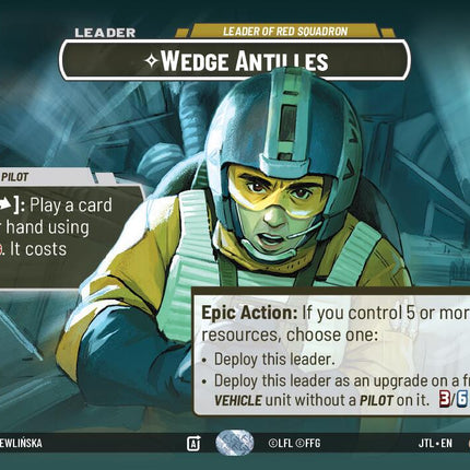Wedge Antilles - Leader of Red Squadron (1004) (Showcase) (1004) [Jump to Lightspeed]