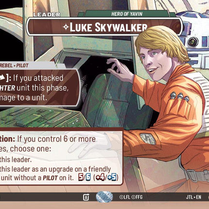 Luke Skywalker - Hero of Yavin (1008) (Showcase) (1008) [Jump to Lightspeed]