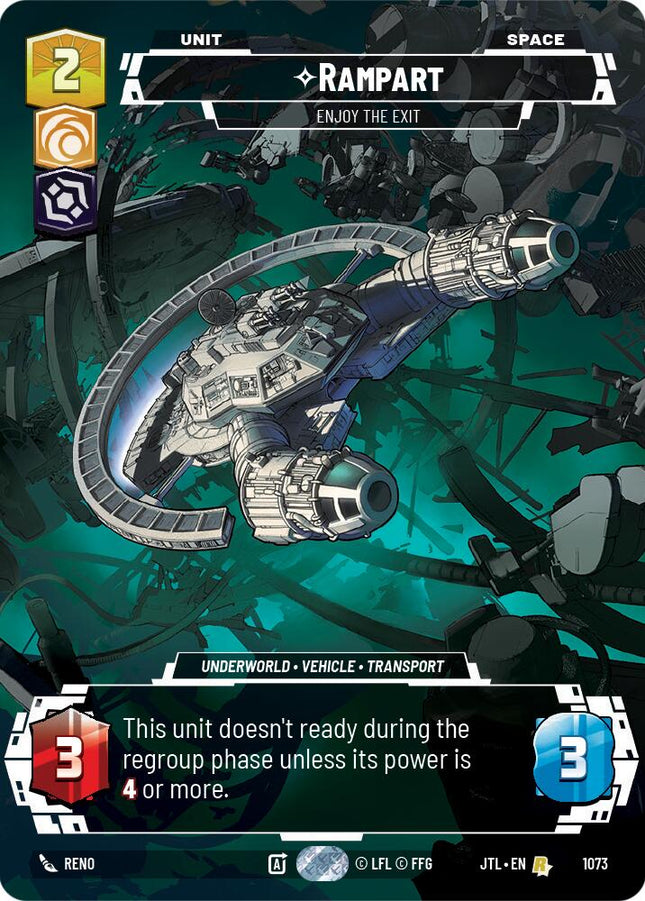 Rampart - Enjoy the Exit (1073) (Prestige Foil) (1073) [Jump to Lightspeed]