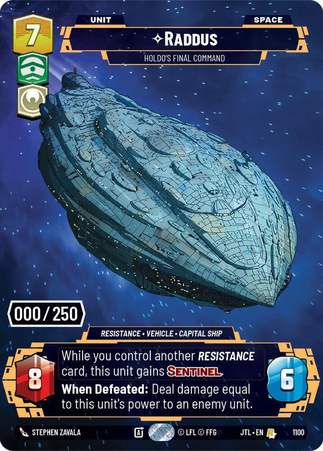 Raddus - Holdo's Final Command (1100) (Serialized) (1100) [Jump to Lightspeed]