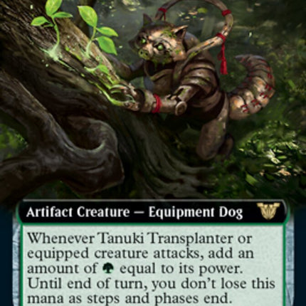 Tanuki Transplanter (Extended Art) [Kamigawa: Neon Dynasty Commander]