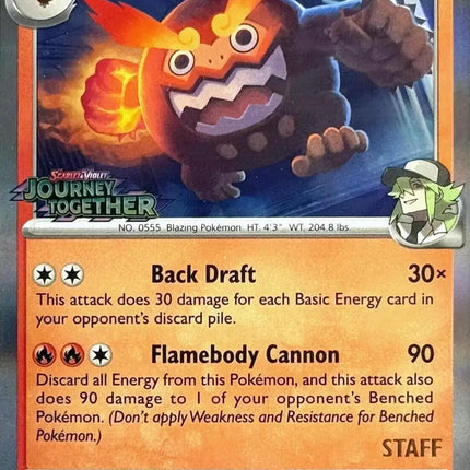 N's Darmanitan (181) (Prerelease Staff) [Scarlet & Violet: Black Star Promos]