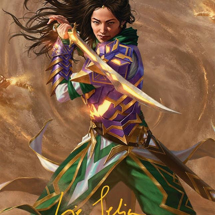 Descendant of Storms Art Card (2/54) (Gold-Stamped Signature) [Tarkir: Dragonstorm Art Series]