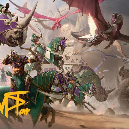 United Battlefront Art Card (5/54) (Gold-Stamped Signature) [Tarkir: Dragonstorm Art Series]