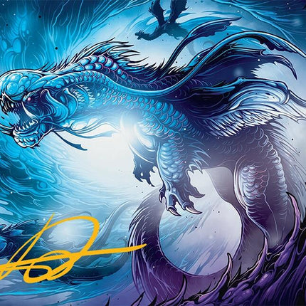 Roiling Dragonstorm Art Card (33/54) (Gold-Stamped Signature) [Tarkir: Dragonstorm Art Series]
