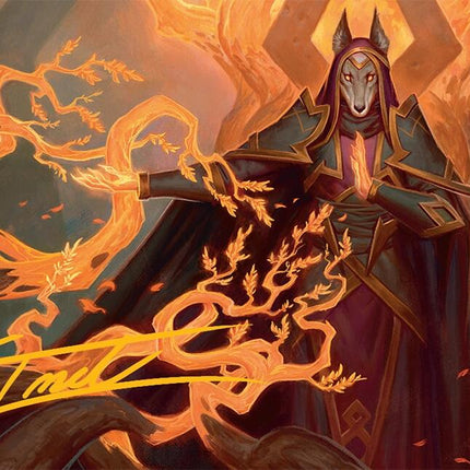 Abzan Devotee Art Card (10/54) (Gold-Stamped Signature) [Tarkir: Dragonstorm Art Series]