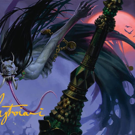 Qarsi Revenant Art Card (12/54) (Gold-Stamped Signature) [Tarkir: Dragonstorm Art Series]