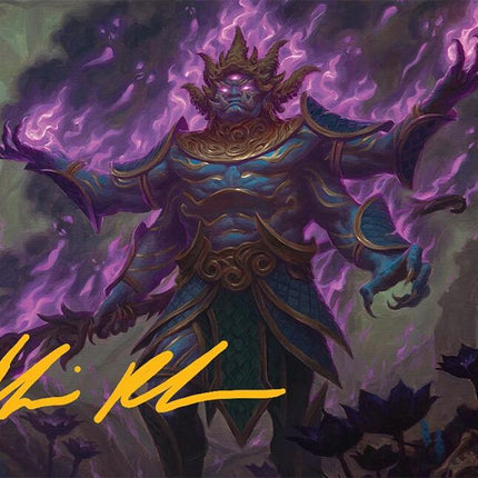 Rot-Curse Rakshasa Art Card (13/54) (Gold-Stamped Signature) [Tarkir: Dragonstorm Art Series]